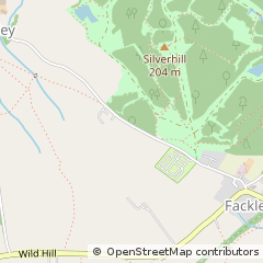 Map of Sutton in Ashfield, Nottinghamshire