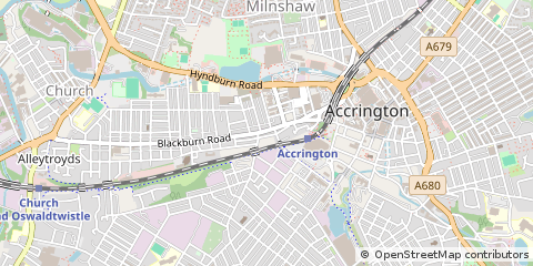 Map of Accrington