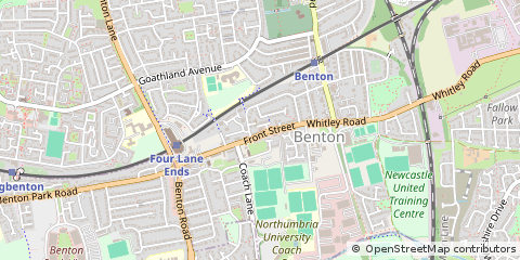 Map of Newcastle Upon Tyne