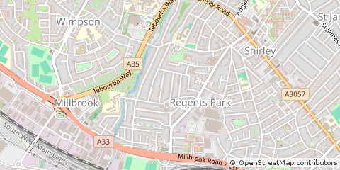 Map of Southampton, Hampshire