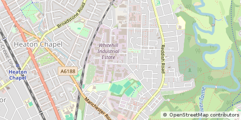 Map of Stockport, Cheshire