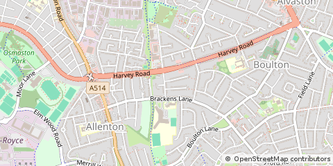 Map of Derby, Derbyshire