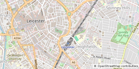 Map of Leicester