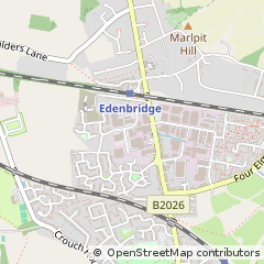 Map of Edenbridge, Kent