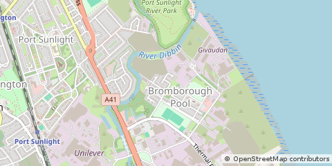 Map of Wirral, Merseyside