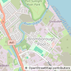 Map of Wirral, Merseyside