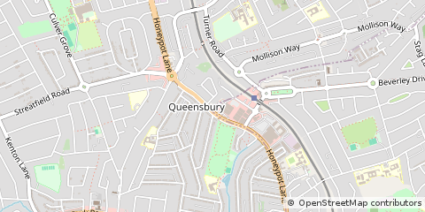 Map of Stanmore, Middlesex