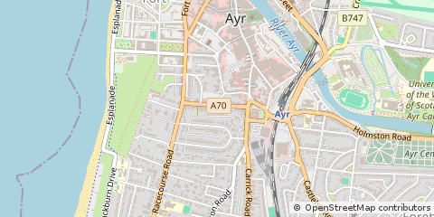 Map of AYR, Ayrshire