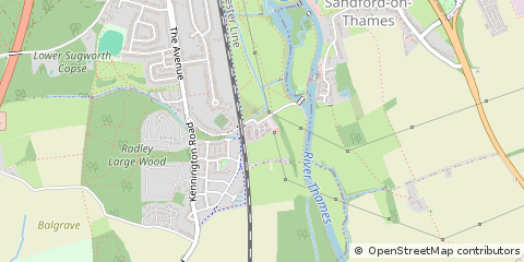 Map of Kennington, Oxford