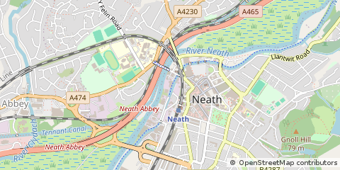 Map of Neath