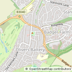 Map of Winchester, Hampshire