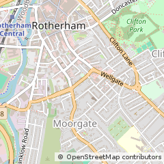 Map of Rotherham