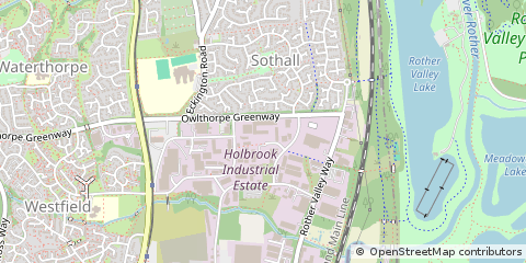 Map of Sheffield, South Yorkshire