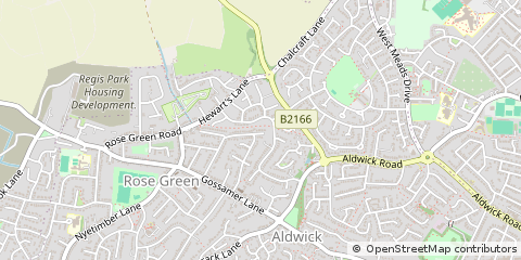 Map of Bognor Regis, West Sussex