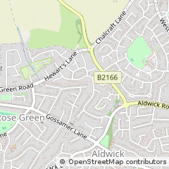 Map of Bognor Regis, West Sussex