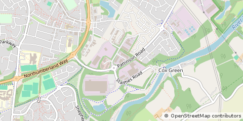 Map of Washington, Tyne & Wear
