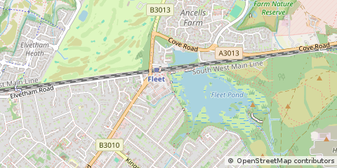 Map of Fleet, Hampshire