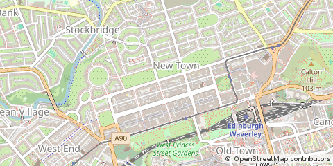 Map of Edinburgh, Midlothian