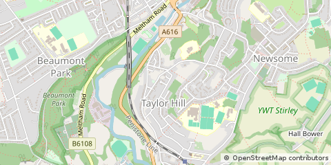Map of West Yorkshire