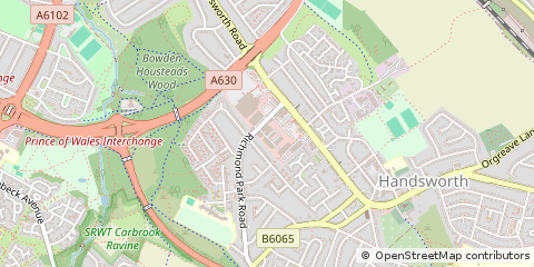 Map of Sheffield