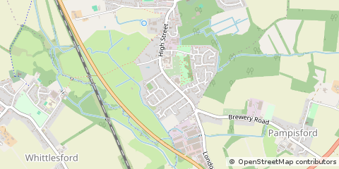 Map of Sawston, Cambridgeshire