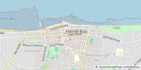 Map of Herne BAY