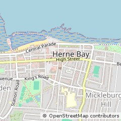 Map of Herne BAY