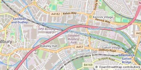 Map of Smethwick, West Midlands