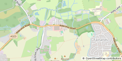 Map of Guildford, Surrey
