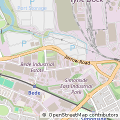 Map of Jarrow, Tyne and Wear