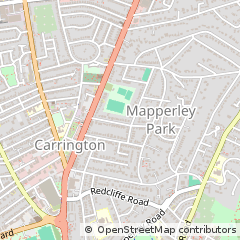 Map of Nottingham, Nottinghamshire