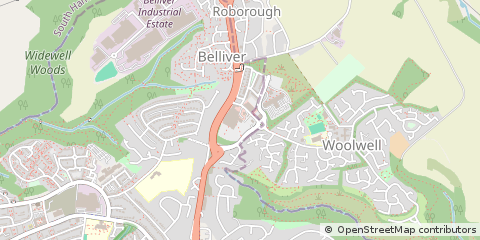 Map of Plymouth, Devon