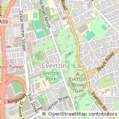 Map of Liverpool, Merseyside