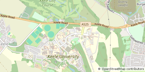 Map of Newcastle, Staffordshire