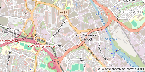 Map of Leeds, West Yorkshire