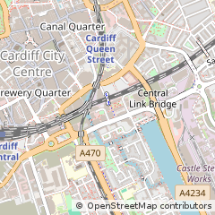 Map of Cardiff, South Glamorgan