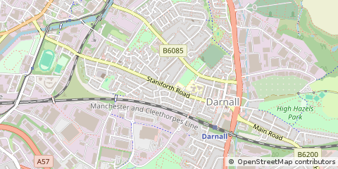 Map of Sheffield