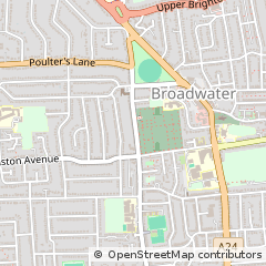 Map of Worthing, West Sussex