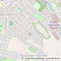 Map of Nelson, Lancashire
