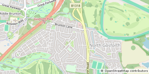 Map of Newcastle Upon Tyne