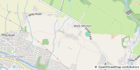Map of Keighley, West Yorkshire