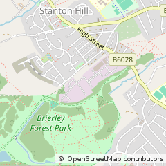 Map of Sutton-in-Ashfield, Nottinghamshire