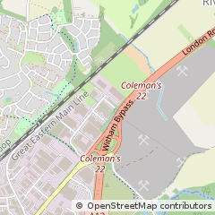 Map of Witham, Essex