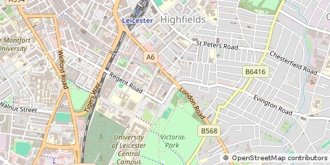 Map of Leicester