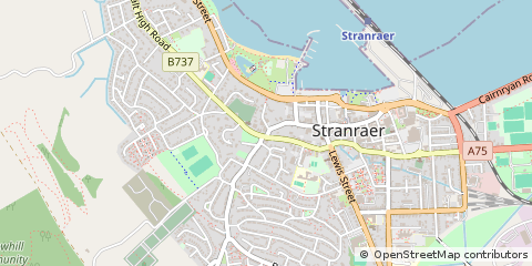 Map of Stranraer, Wigtownshire