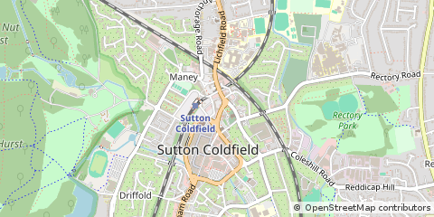 Map of Sutton Coldfield