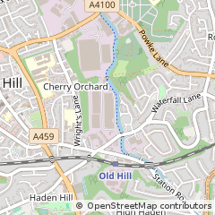 Map of Cradley Heath Warley, West Midlands