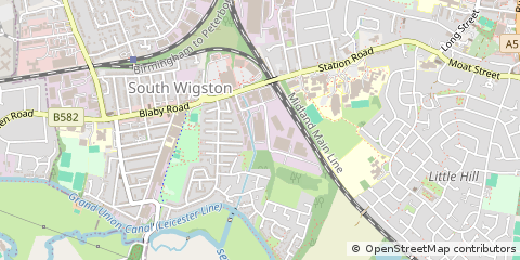 Map of Wigston, Leicester