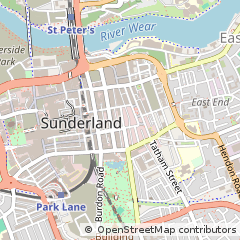 Map of Sunderland