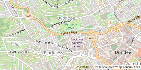 Map of Dundee